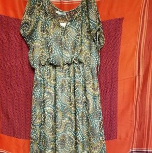 Maurices open shoulder midi dress